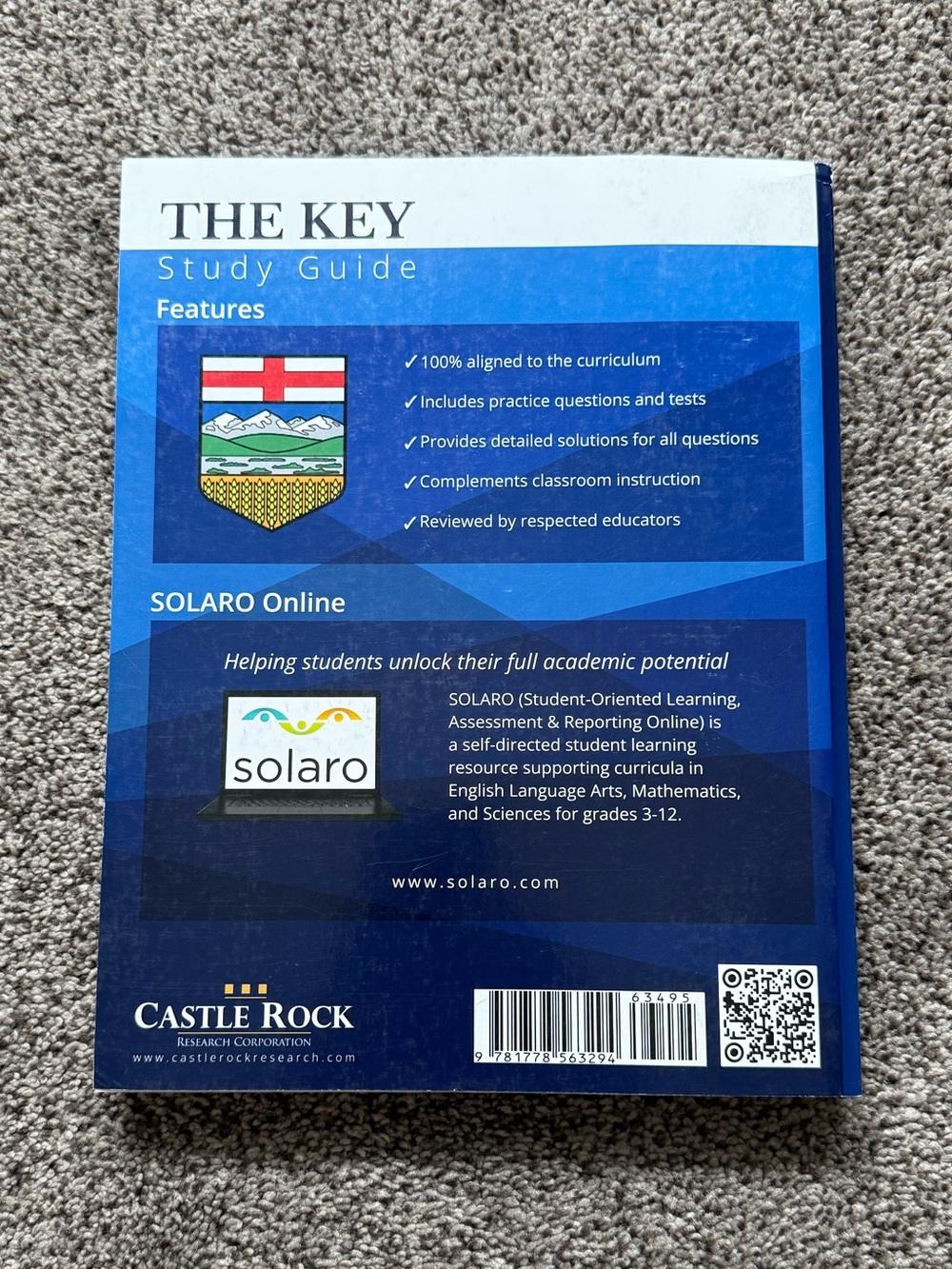 Alberta Mathematics 30-1 The Key Study Guide - Picture 2 of 2